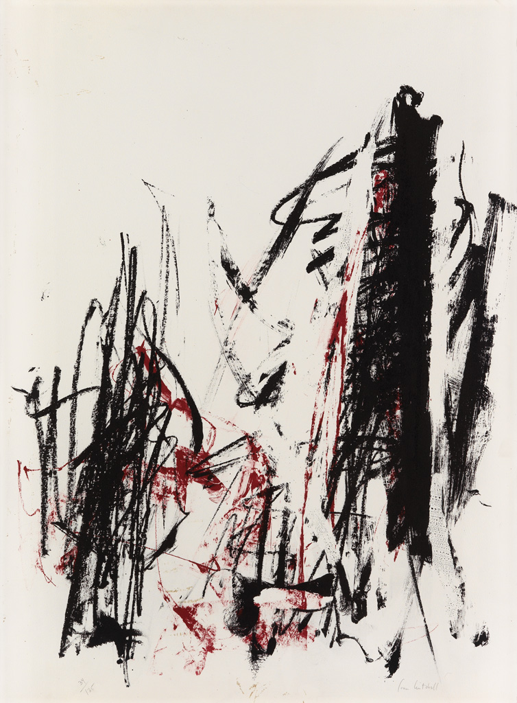 JOAN MITCHELL Arbres (Black and Red).
